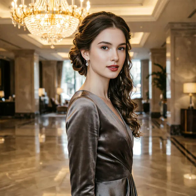 AI hairstyle changer example: Magnificent Peony